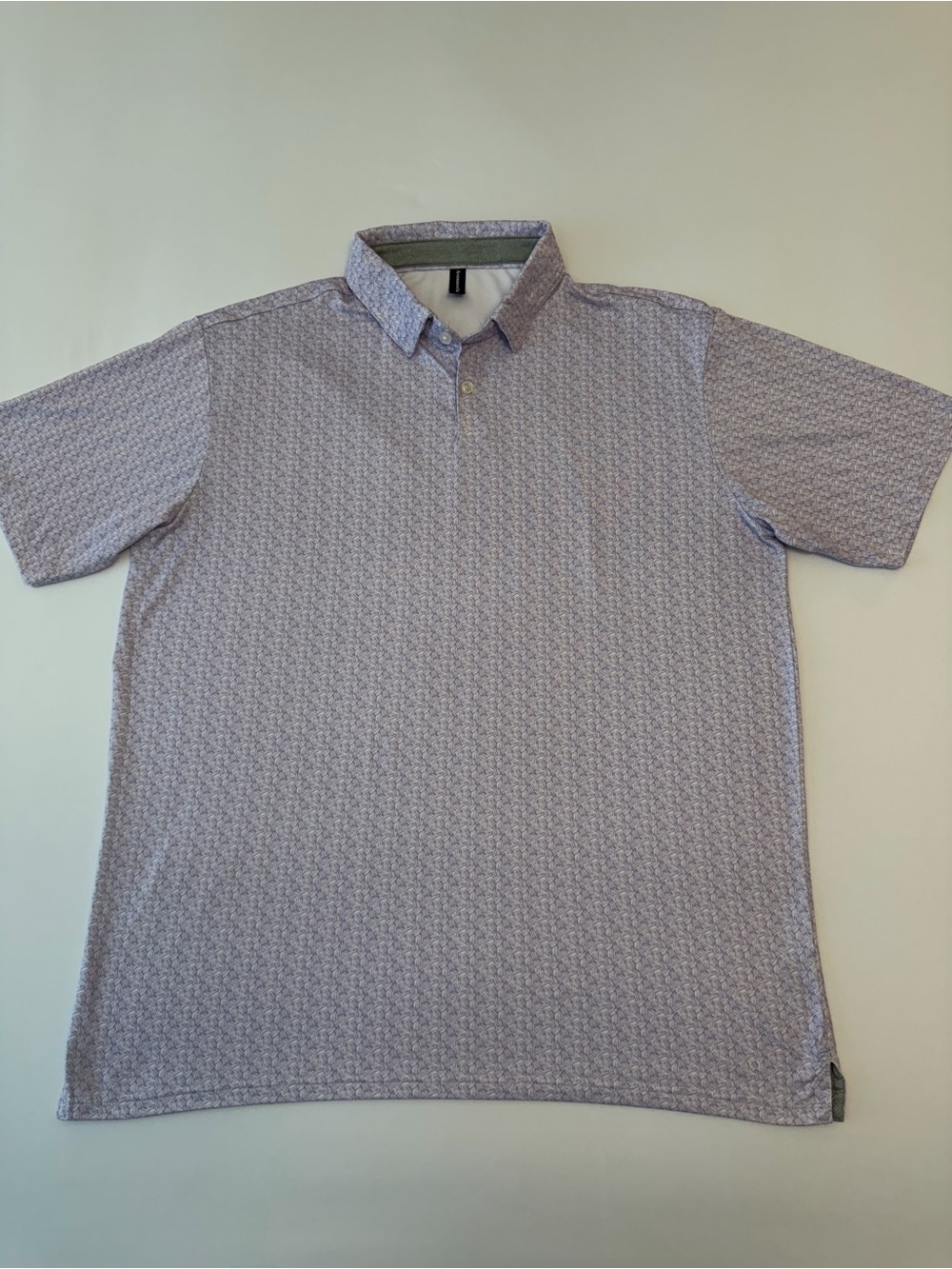 AndersonOrd Polo Shirt Mens XL Purple/White Performance Golf Polo - No logos